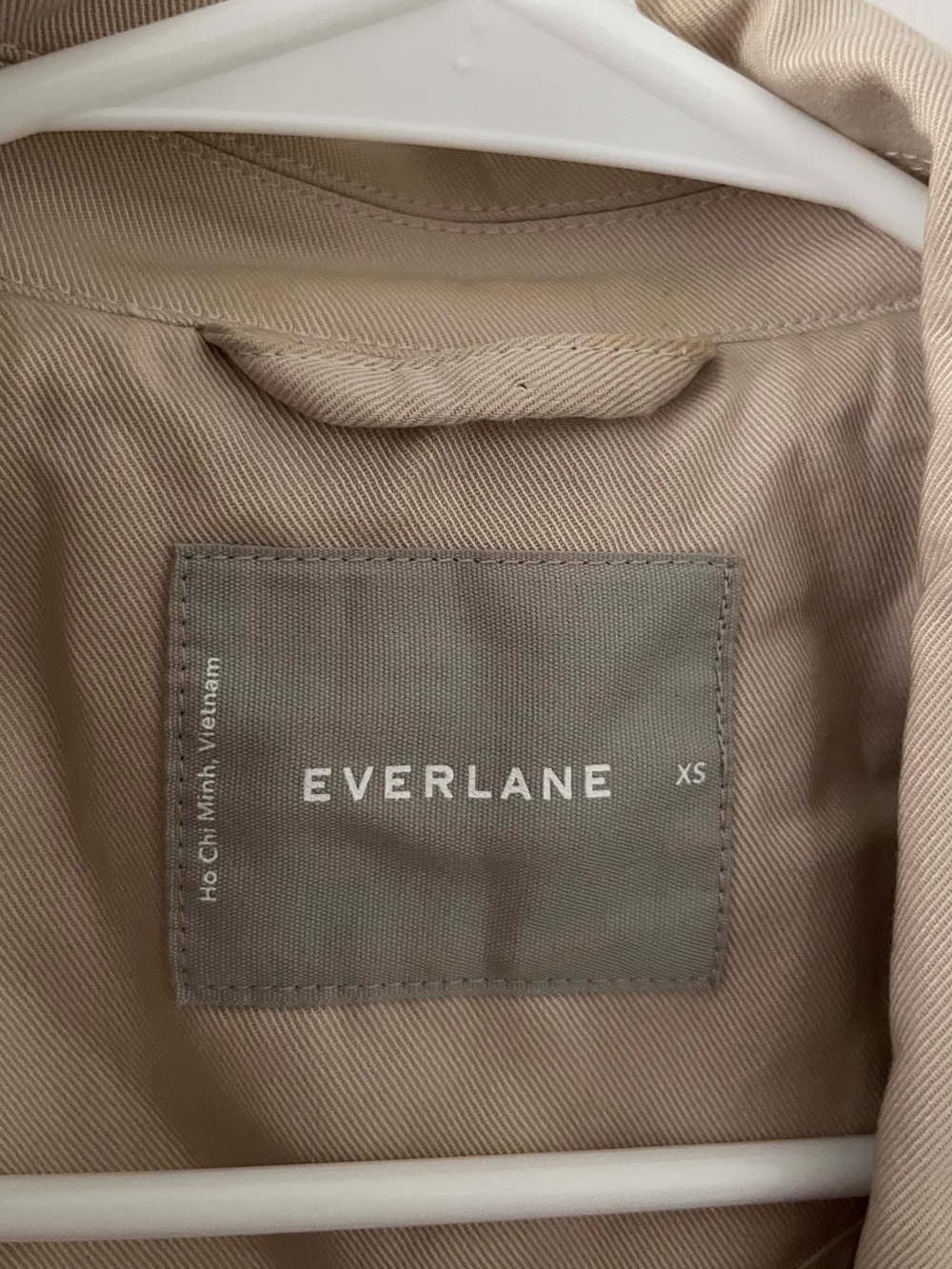 Everlane Women’s Drape Trench Coat Khaki Double Breasted Lyocell Size XS - Picture 5 of 15